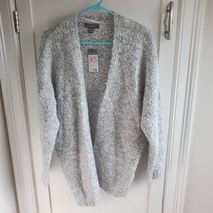 Gray Knit Cardigan